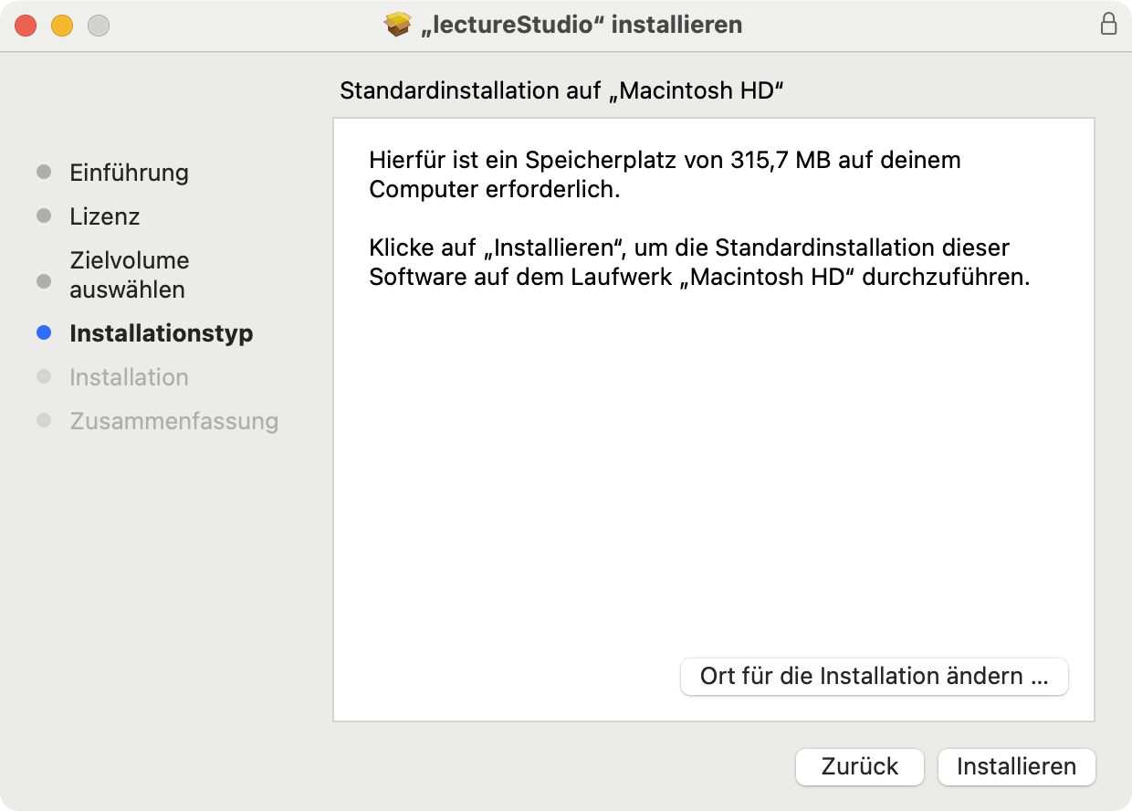 macOS Installieren