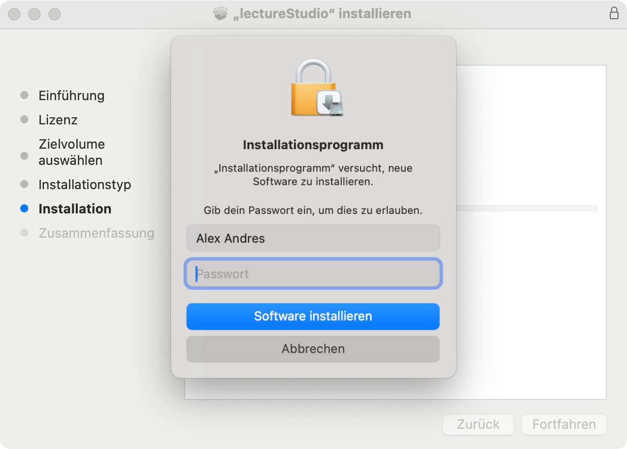 macOS Berechtigung