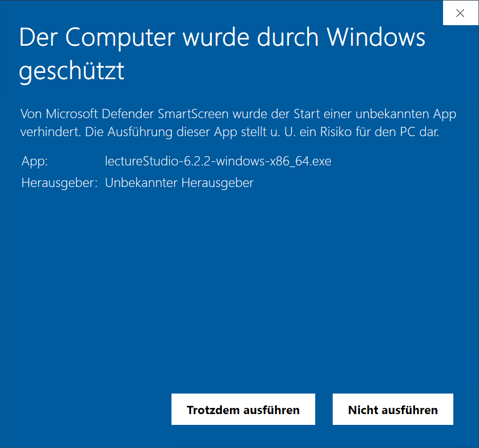 Windows-Sicherheitswarnung 2