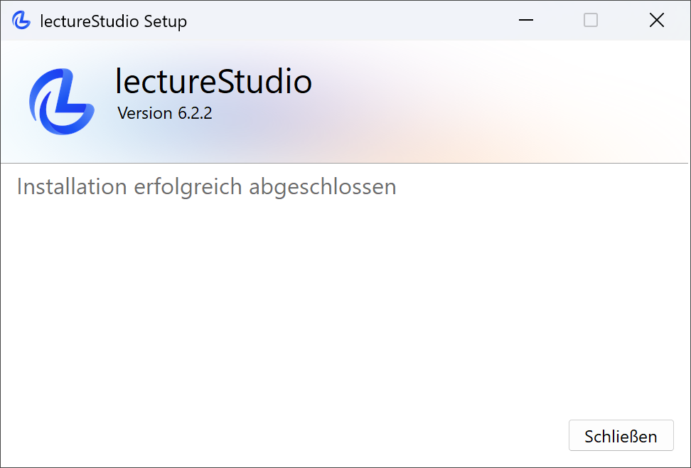 Windows-Installation Beendet