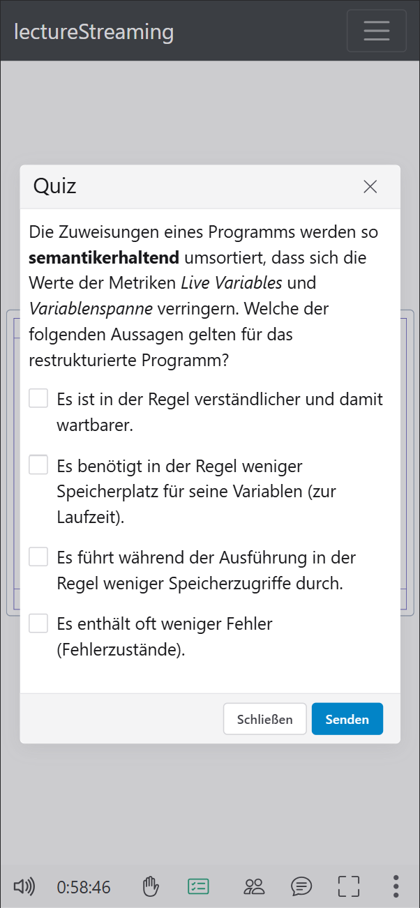 lectureStreaming mobile screenshot